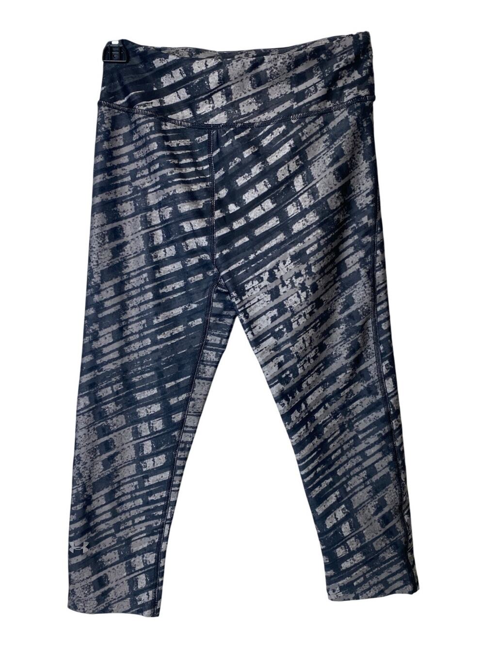 Under Armour Women's Black and Gray Capri Compression Leggings Size Small